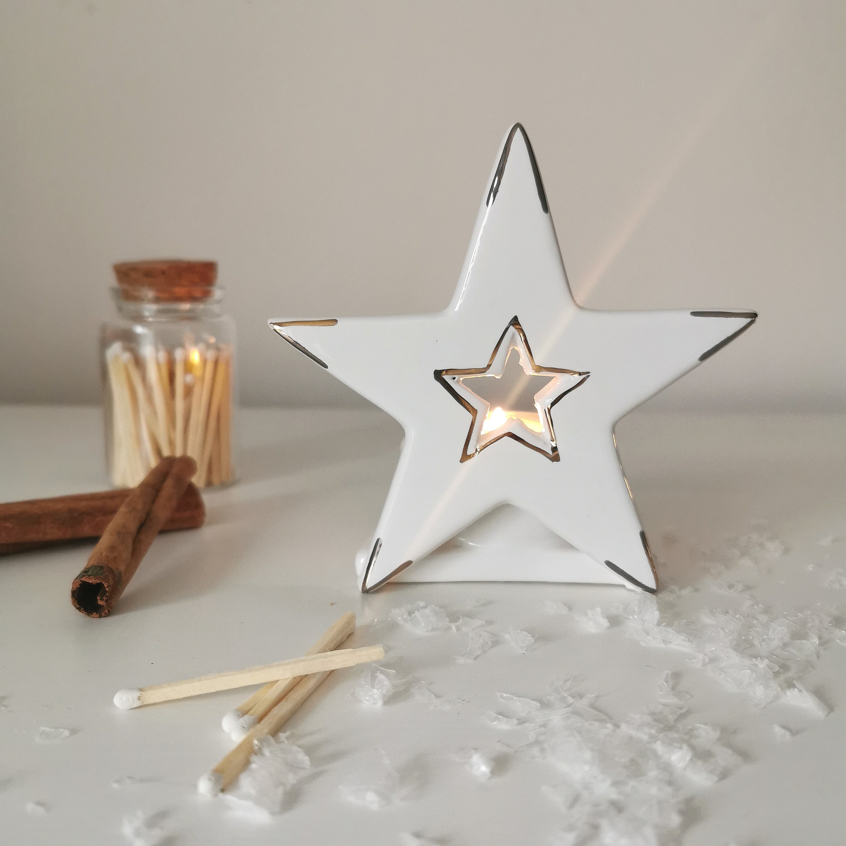 Star or Tree tealight holder