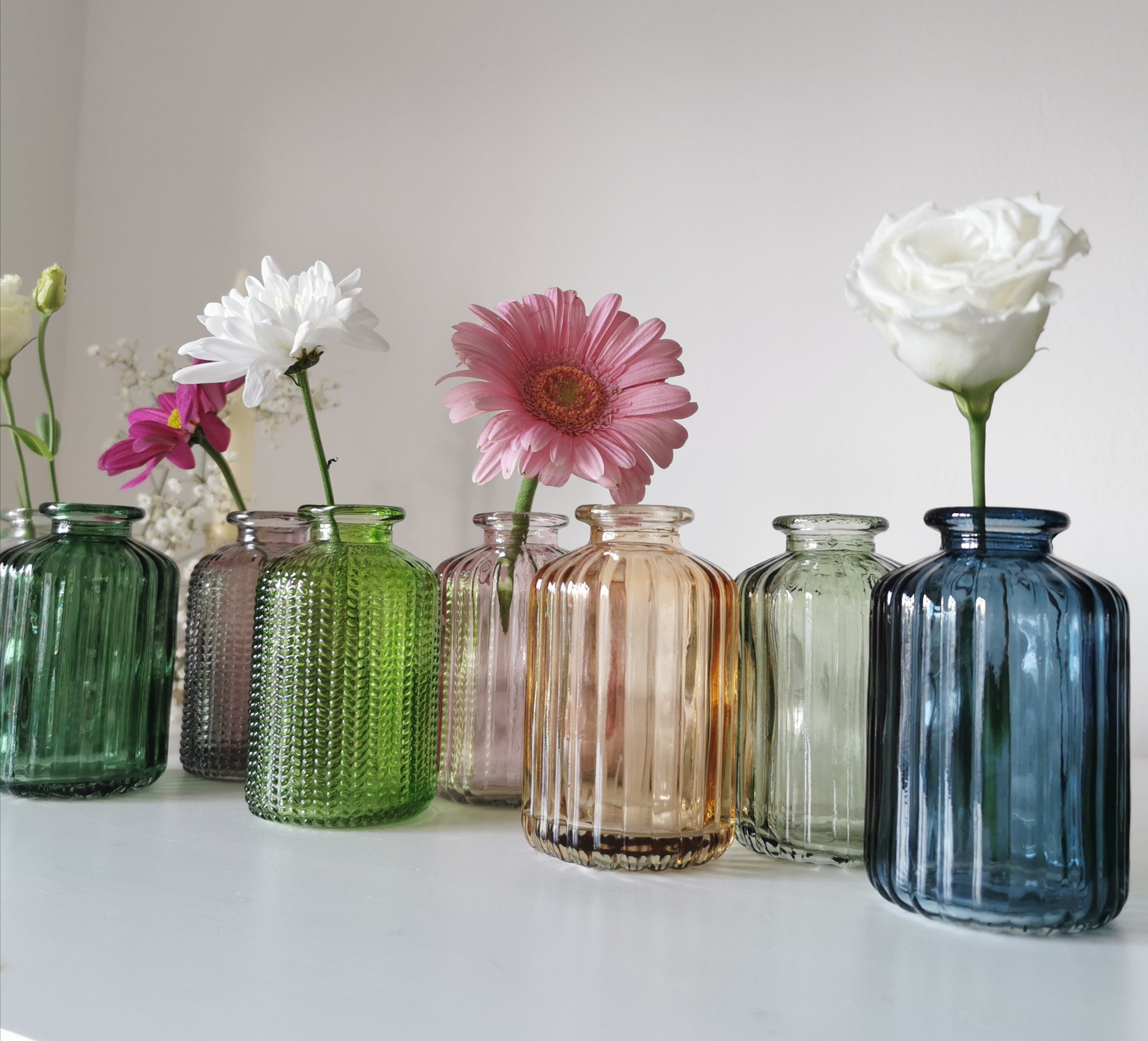 Small Glass Bottle Vases Jars