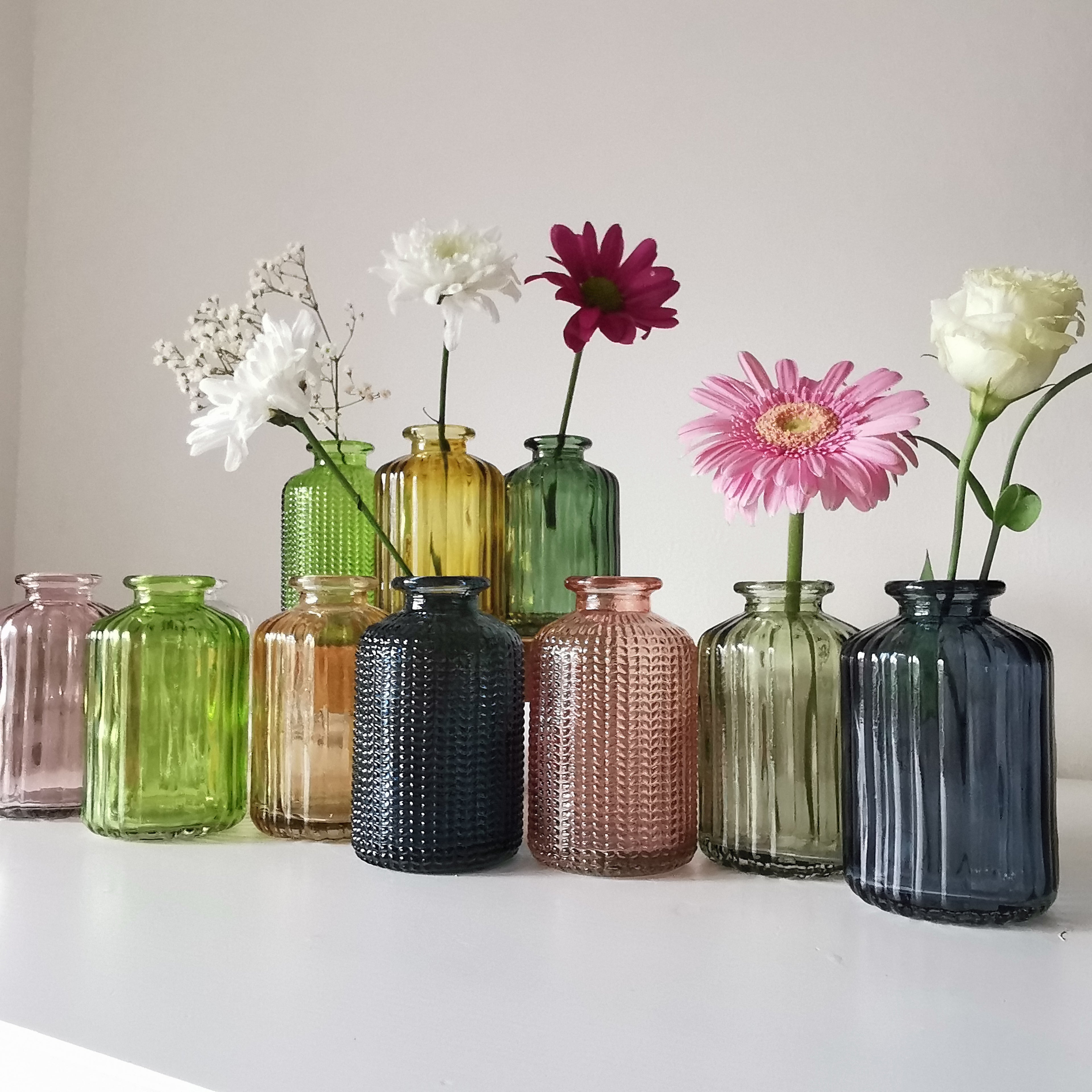 Small Glass Bottle Vases Jars