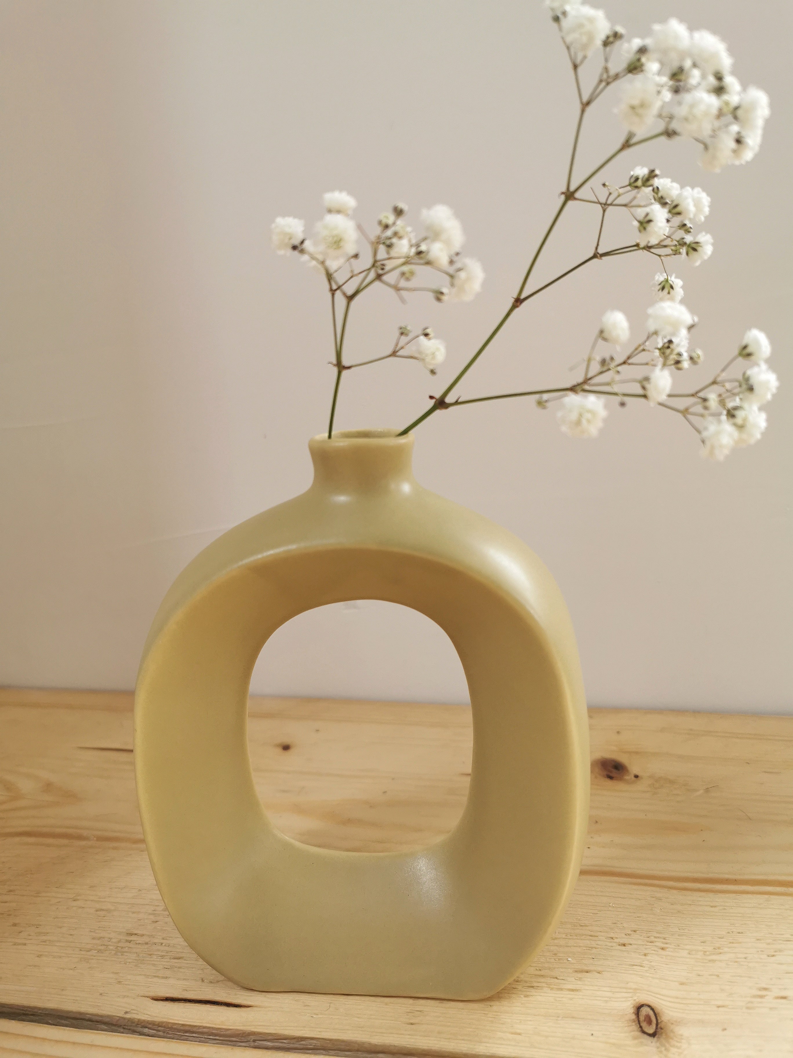 Oval Shaped Donut Vase